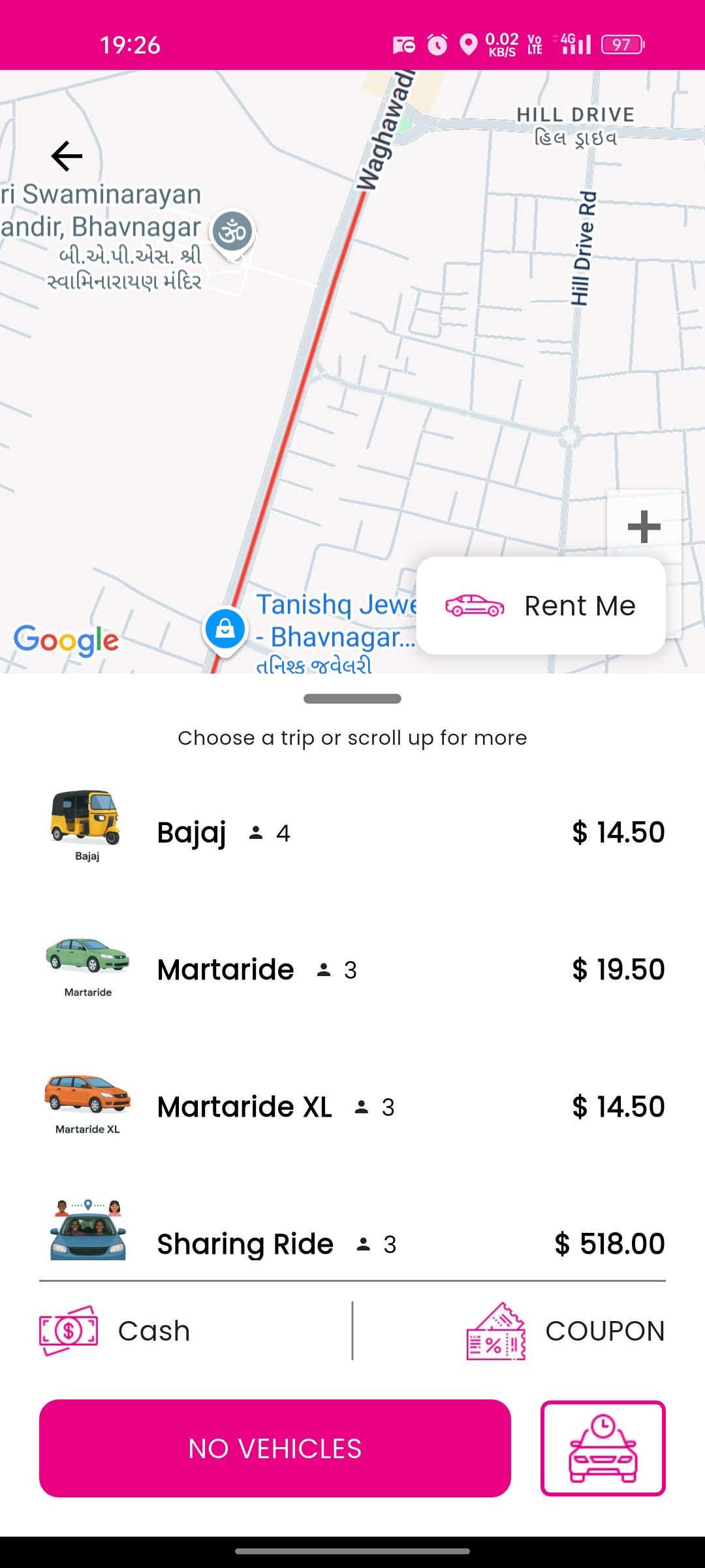 Mockup of the app on a phone